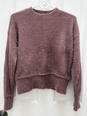 Small Mauve Hippie Rose Sweater